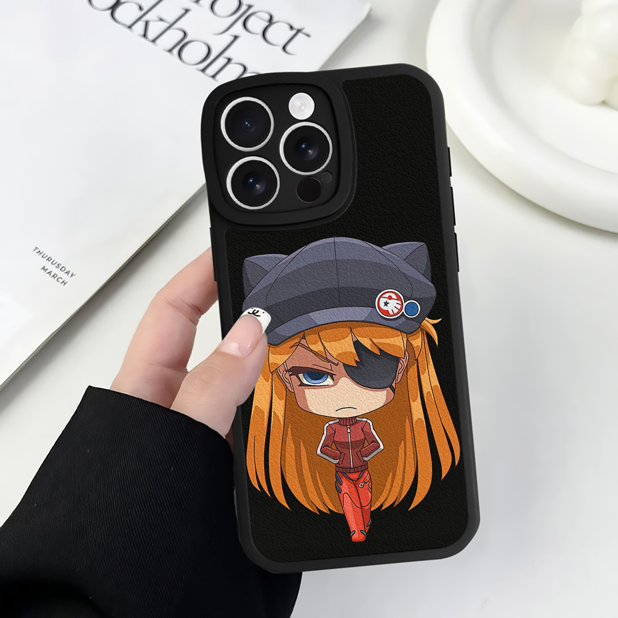 （画像用） EVA 新世紀エヴァンゲリオン 【iPhone 16シリーズ対応】シリコンスマホケース（レザー調） 材質：シリコン